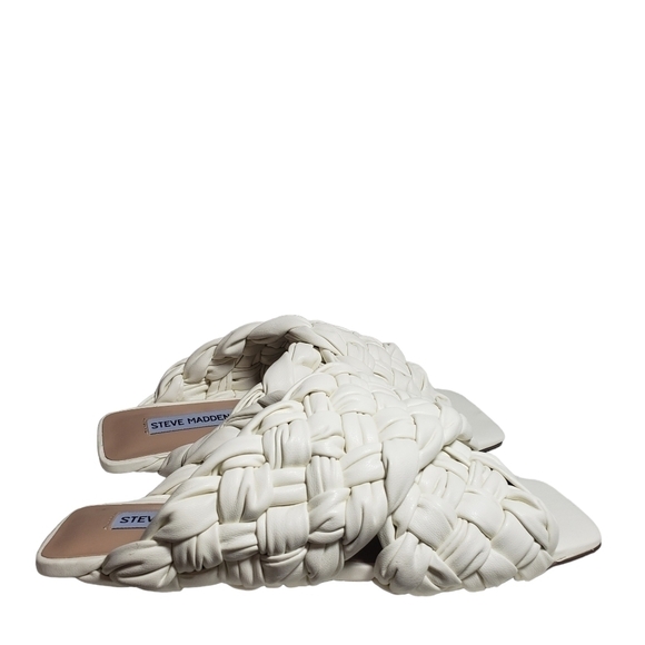 Steve Madden Marina Off White Slides Sz 5.5, 6 - Picture 7 of 10